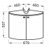 EB864-NR тумбочка ODEON UP 66,5х48x50,7 (темн) Jacob Delafon EB864-NR тумбочка ODEON UP 66,5х48x50,7 (темн) Jacob Delafon