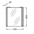 EB575-NF зеркало REVE 2 лампы 60x65 Jacob Delafon
