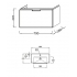 EB1131-G1C тумба REVE 80 см для Е4803 (белый) Jacob Delafon