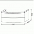 EB1105-G1C тумба PRESQU`ILE 109х45х45,2 (бел) Jacob Delafon