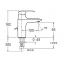 E98827-CP смеситель Kumin д/ум-ка comfort size (хром) Jacob Delafon