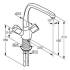 Kludi 316230515 смеситель STANDARD кухня (хром)