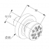 Kludi 6108305-00 боковой душ FRESHLINE поворотный (хром)