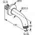 Kludi 6235305-00 кронштейн FRESHLINE для душа (хром) Kludi 6235305-00 кронштейн FRESHLINE для душа (хром)