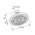 Kludi 6652105-00 верхний душ A-QA ECO 250 мм (хром)
