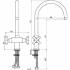 Смеситель для кухни KorDi 3805-F05