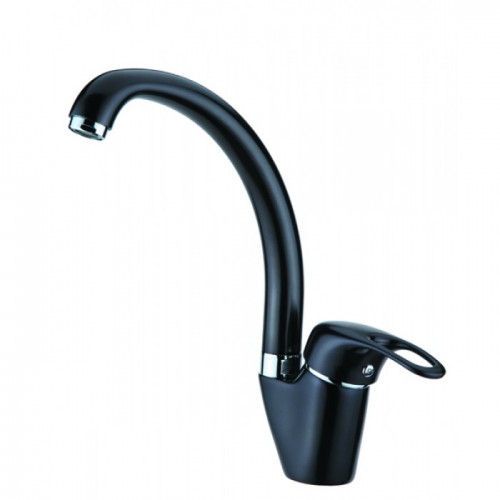 Смеситель для кухни KorDi 1703L-C27 Черный Никель Хром