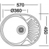 Мойка из нержавеющей стали Kromevye Rondo series EC-157R