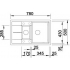 Blanco Мойка METRA 6 S COMPACT SILGRANIT с клапаном-автоматом BL-513469