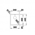 Blanco Мойка ANDANO 340-U нержавеющая сталь полированная BL-518305