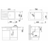 Blanco Комплект NOVA 45 S Silgranit кофе  +  DARAS кофе 