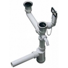 Blanco  Отводная арматура двойная с переливом и сифоном BL-137979