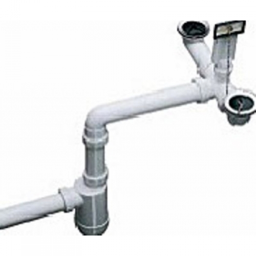 Blanco  Отводная арматура двойная с переливом и сифоном BL-137980