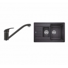 Blanco Комплект LEGRA 6 S Compact SILGRANIT антрацит + DARAS антрацит