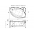 Aquanet Jamaica 160х110 L Акриловая ванна Aquanet Jamaica 160х110 L Акриловая ванна