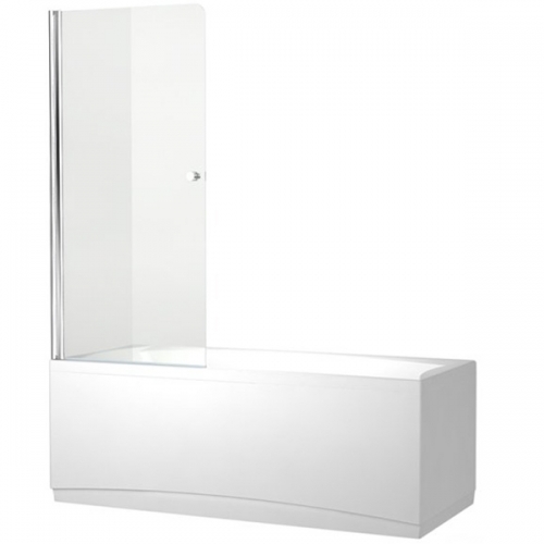 Aquanet NF6211 Alfa 1 шторка для ванны 1 стекло универсальная 750x1350 стекло прозрачное 5 мм профиль Хром (196050)