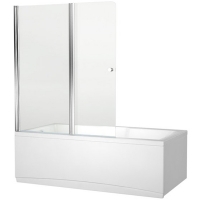 Aquanet NF6222-pivot Alfa 4 шторка для ванны 2 стекла универсальная 1220x1400 стекло прозрачное 5 мм профиль хр (196049)