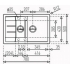 Мойка гранитная Teka ASTRAL 60 B-TG 88926 топаз 780 x 500 мм 88926