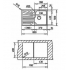 Мойка гранитная Teka Cascad 45 B-TG 87302 бежевый (песок) 800 x 500 мм 87302
