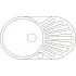 Мойка из нержавеющей стали Teka DR 77 1B 1D 60135 Матовая 770 x 500 мм 60135