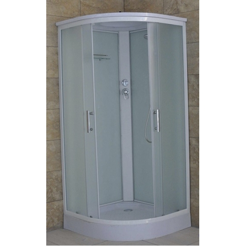 Душевая кабина CS-1000 SK F 100x100x215 низкая матовая Loranto