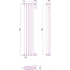 Радиатор Эстет 1200х280 (7 сек) Сунержа 00-0300-1207