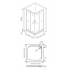 Bas Душевое ограждение LATTE CR-80-G-WE
