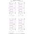 Водяной полотенцесушитель Богема прямая 1200х400 (вертикальное подключение) (Состаренная БРОНЗА) Сунержа 05-0116-1240