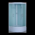 Душевая кабина CS-1000A HI 100x100x215 высокая белая Loranto