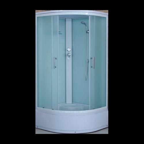 Душевая кабина CS-1000A HI 100x100x215 высокая белая Loranto
