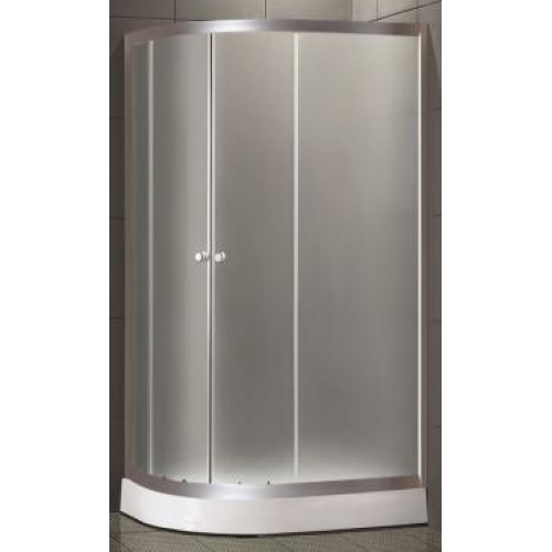 Душевое ограждение CS-1285 SK low L 100*80*195 стекло 4мм, поддон 14 см