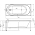 Ванна LIGHT 150х70 Aquanet Ванна LIGHT 150х70 Aquanet