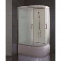 Loranto Душевая кабина CS-8041 F L 120x80x210 белая высокий поддон 45 см