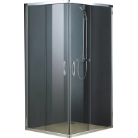 Душевое ограждение AZ-131 S 90x90x200 хром 5 мм прозрачное стекло Azario
