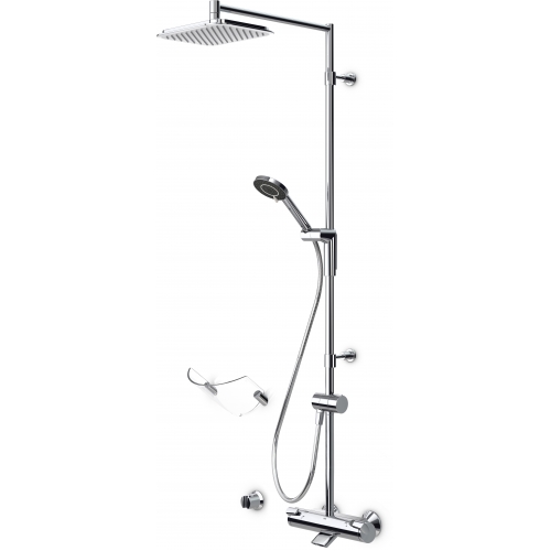 7193U Optima Термостатический смеситель для душа с верхним душем Rain Shower Oras