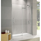 NOVELLINI Душевая дверь LOUVRE 2P Novellini 116-120 200 профиль- Chrome, стекло-Clear, правое