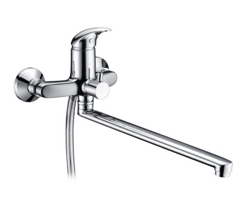 Isen 2602L Смеситель для ванны с длинным изл 350 мм хром Wasser Kraft 9060983