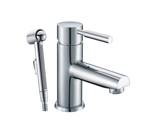 Main 4108 Смеситель для умывальника с гигиенической лейкой хром Wasser Kraft 9061055