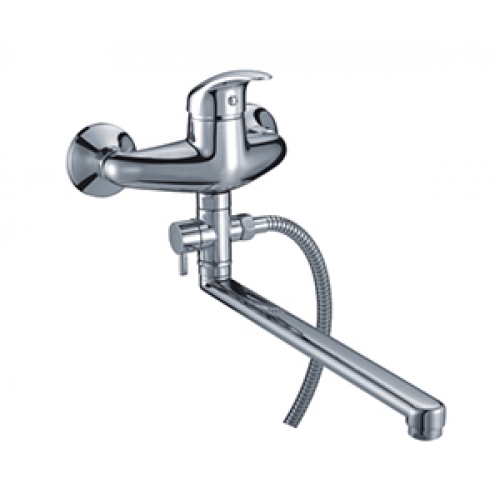 Rhein 1702L Смеситель для ванны с длинным поворот изл 350 мм хром Wasser Kraft 9060802