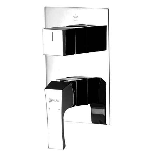 LM4528C Lemark Смеситель для ванны и душа встраиваемый с 3х-функциональным дивертором без аксессуаров хром