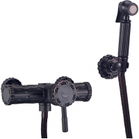 LM6618ORB Lemark Жасмин Смеситель настенный с гигиеническим душем черная бронза