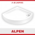 A40 Набор Поддон 1000x1000x160 акриловый ALPEN + Средство для очистки акриловых ванн