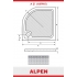 A21 Набор Поддон 900x900x160 акриловый ALPEN + Средство для очистки акриловых ванн