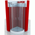 A360N-MG ALPEN ALPINA Quadrant 100x100x195 душевая шторка матовое стекло (покрытие Easy Clean)+ средство для очис