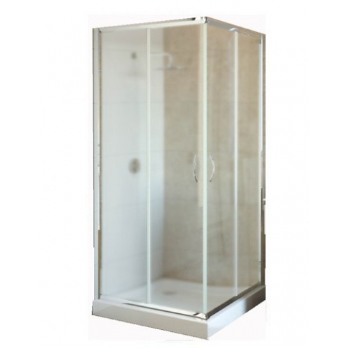 A320N-MG ALPEN ALPINA Square 80x80x195 душевая шторка мат. ст (покрытие Easy Clean) + средство для очист