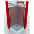A320N-MG ALPEN ALPINA Square 100x100x195 душевая шторка мат. ст (покрытие Easy Clean)+ средство для очист
