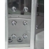 EAGO Ванна с кабиной паровой DA324HF3 сер мат,с аэр.150х150х225