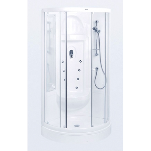 BALTECO Душевая кабина Serena 100х100х208/4 с г/м стойкой стекло