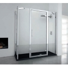 NOVELLINI Душевая дверь KUADRA G 2F IN LINE Novellini 150-156 200 профиль Chrome стекло Clear