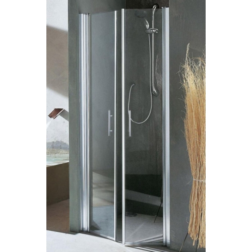 NOVELLINI Душевая дверь YOUNG 2В 840/900х1950 профиль хром стекло Satin.
